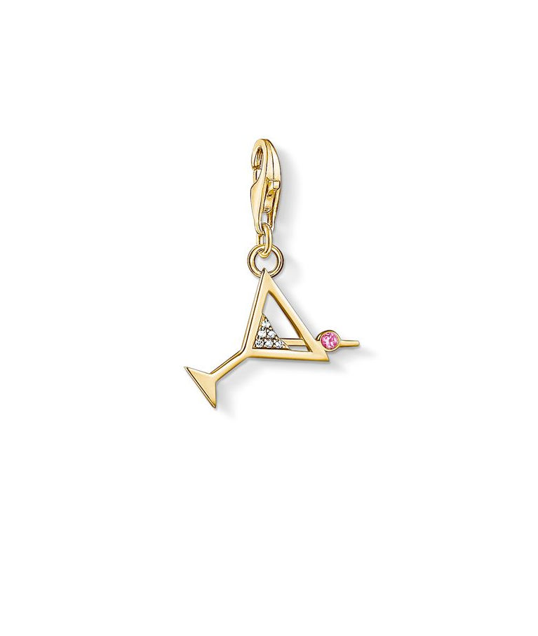 Silverberlock Martiniglas gold cz