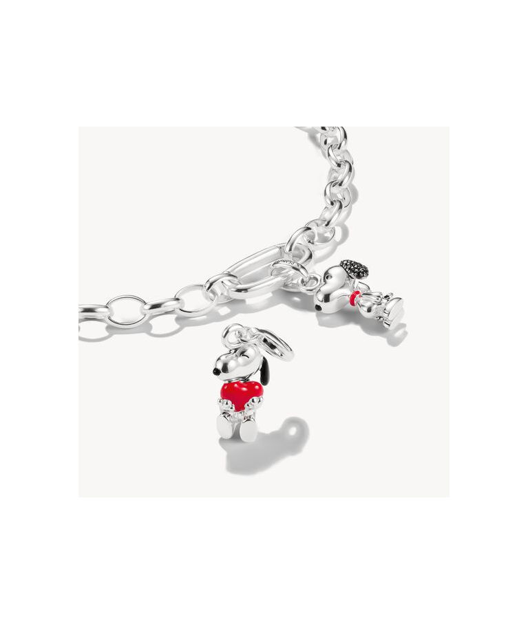 Silverhänge Snoopy & Hjärta
