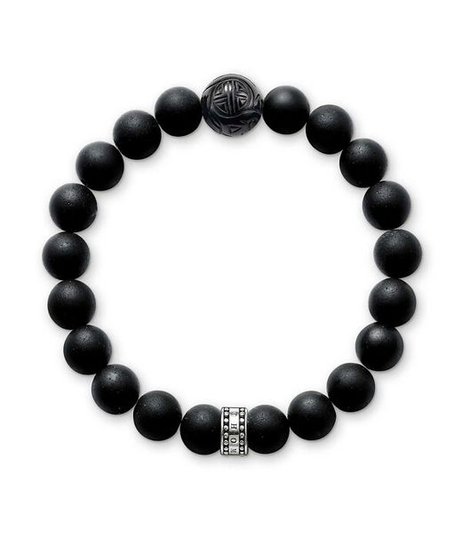 UTG Silverarmband obsidian XL