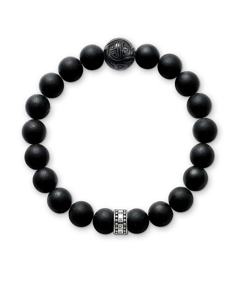 UTG Silverarmband obsidian XL