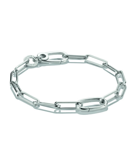 Silverarmband Paperclip Connect
