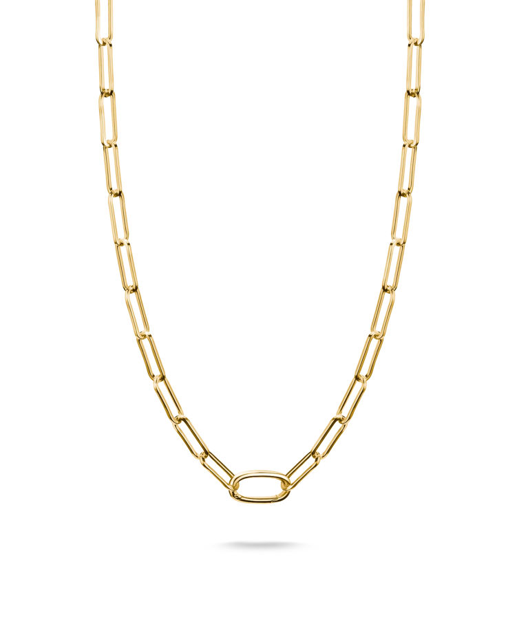 Silverhalsband Connect Paperclip fg