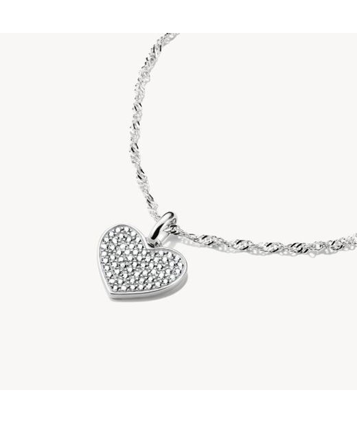 Silverberlock Pavé-Heart Connect
