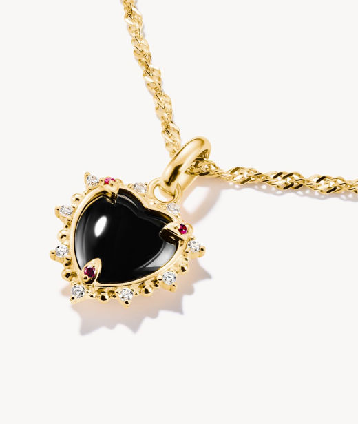 Silverberlock Vlack Vintage Heart cz Connect fg