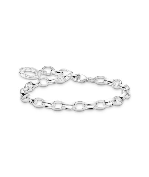 Silverarmband Charm Carrier 18cm