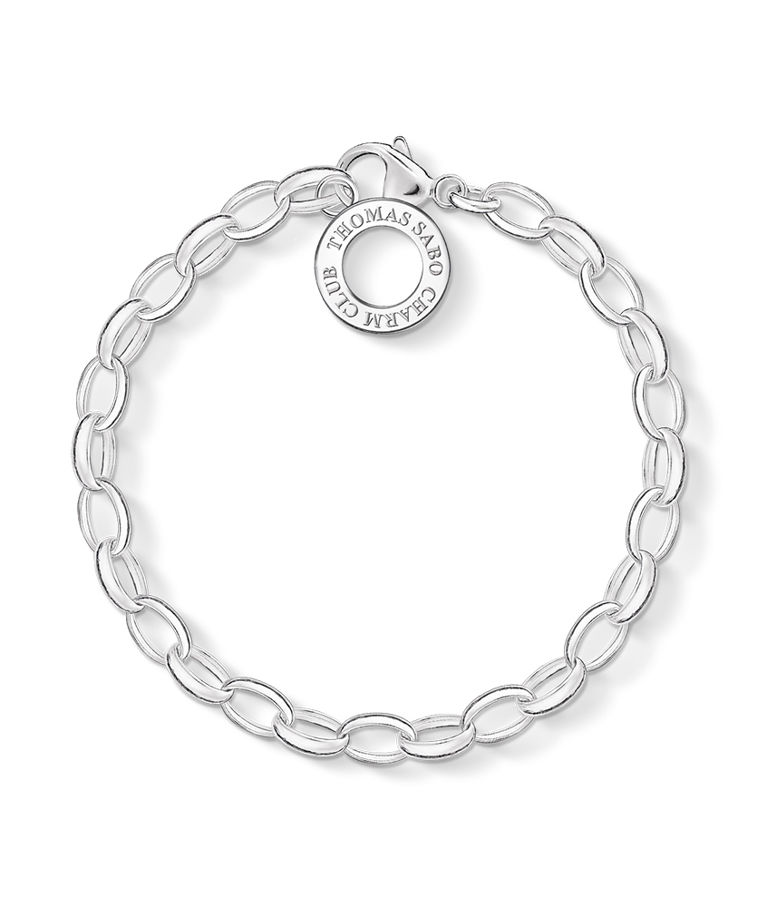 Silverarmband Charm Carrier 16cm