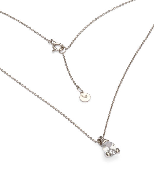 Silverhalsband Embla Crystal