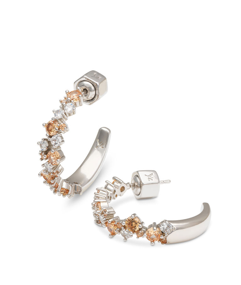 Mässingörhänge Meadow Avantgarde Light Champagne silver