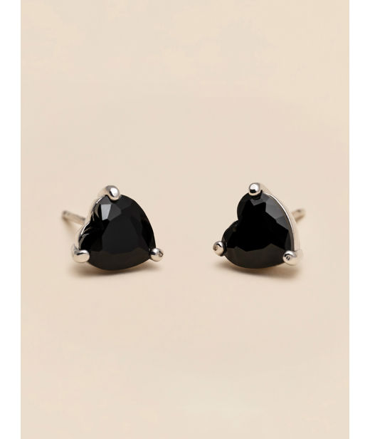 Mässingörhänge Venus Noir