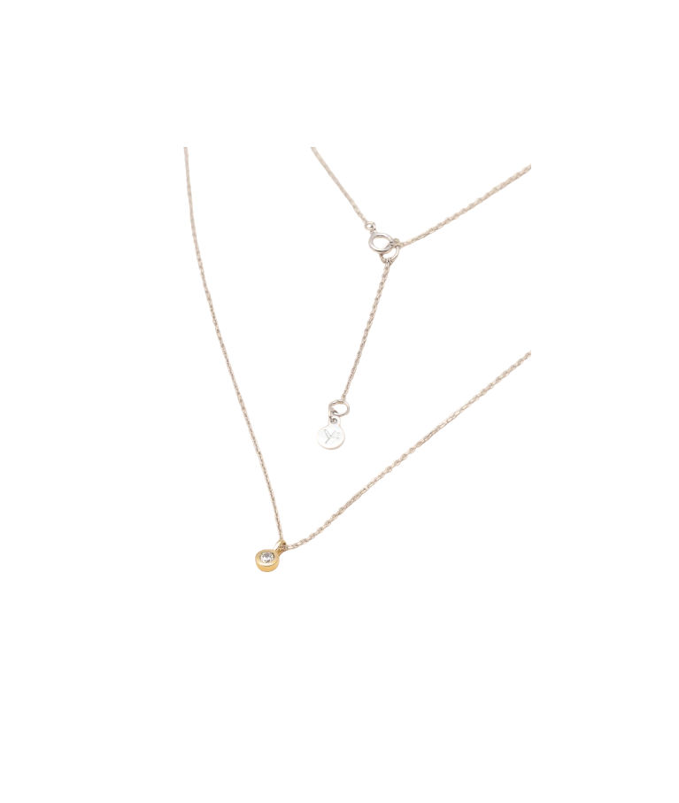 Silverhalsband Essential Diamond 0,13ct LAB fg